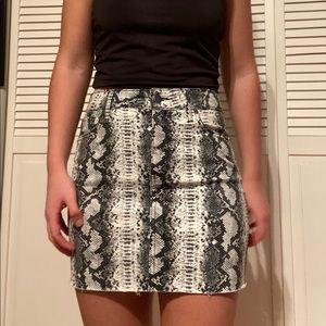 Nordstrom Animal Print Mini Skirt